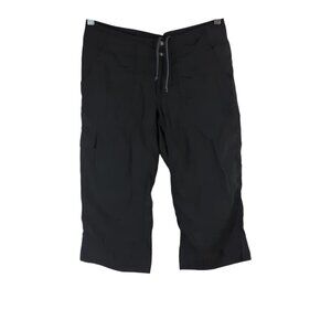 The North Face Womens Capri Cargo Black Hiking Pants Size 6